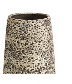 Dehner Keramik-Vase Stef, Rund, Braun, Ca. Ø16/H30 Cm -Haus Pflanzen Welt 4084356 PR DE 001 TT1StefVaseBraun30DehnerExpressHerzig