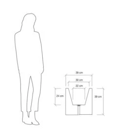 Farmet Kunststoff-Pflanzkübel Atlantis, Doppelwandig -Haus Pflanzen Welt 4109971 WE DE 004 ATLANTISRechteckigerDoppelwandigerPflanzkuebel39x39x39cmhochSTEINBEIGE