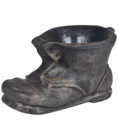 Roto Kunststoff-Pflanztopf Schuh, Bronze, Ca. B23,5/H38/T23,5 Cm