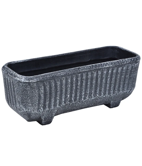 Roto Kunststoff-Pflanzkasten Twist, Rechteckig, Dunkelgrau, Ca. B55/H21,5/T20 Cm 3 Roto Kunststoff-Pflanzkasten Twist, Rechteckig, Dunkelgrau, Ca. B55/H21,5/T20 Cm