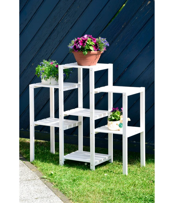 Dobar Blumenregal 7-flächig, 31 X 97 X 87 Cm, Weiß 6 Dobar Blumenregal 7-flächig, 31 X 97 X 87 Cm, Weiß – Bild 4