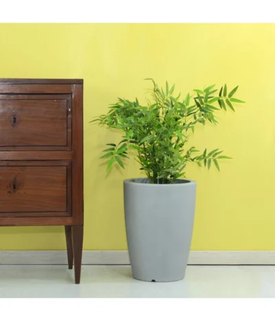 Farmet Kunststoff-Topf-Set Hydra, Konisch, Grau, 2-teilig -Haus Pflanzen Welt 4183620 WE DE 002 HYDRARunderPflanzkuebelDurchmesser36cm50cmhochSTEINBEIGE