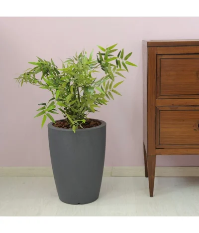 Farmet Kunststoff-Topf-Set Hydra, Konisch, Anthrazit, 2-teilig 10 Farmet Kunststoff-Topf-Set Hydra, Konisch, Anthrazit, 2-teilig -Haus Pflanzen Welt 4183653 WE DE 002 HYDRARunderPflanzkuebelDurchmesser36cm50cmhochDUNKELANTHRAZIT