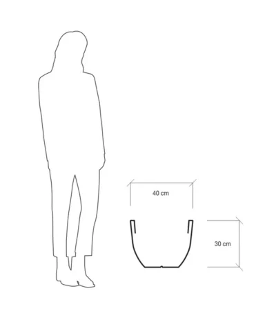 Farmet Kunststoff-Pflanzkübel Eos, Ca. ø 40/H29 Cm, Dunkelanthrazit -Haus Pflanzen Welt 4185310 WE DE 004 EOSRunderPflanzkuebelDurchmesser40cm29cmhochDUNKELANTHRAZIT