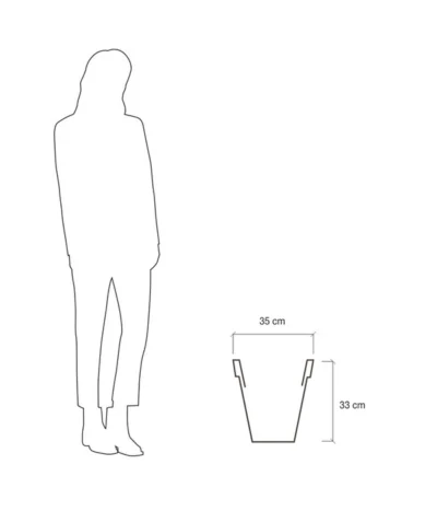 Farmet Kunststoff-Pflanzkübel Pegasus -Haus Pflanzen Welt 4185336 WE DE 004 PEGASUSKonischerPflanzkuebelDurchmesser40cm37cmhochLILA