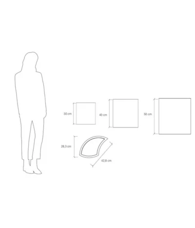 Farmet Kunststoff-Pflanzkübel-Set Blütenblatt Petalo, Ca. ø 50/H50 Cm, 3-teilig -Haus Pflanzen Welt 4186318 WE DE 004 PETALOBLueTENBLATT SETMIT3STueCKENDurchmesser50cm50cmhochWEISS