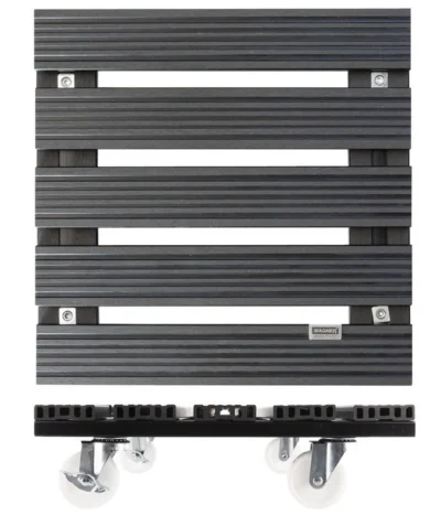 Wagner WPC-Pflanzenroller, 38 X 38 Cm, Anthrazit -Haus Pflanzen Welt 4272480 WE DE 005 MULTIROLLERWPC