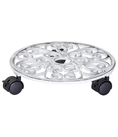 Wagner Pflanzenroller Antik, Ø 29 Cm, Weiß