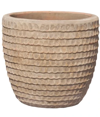Dehner Terrakotta-Topf Adria, Rund, Antik-terrakotta