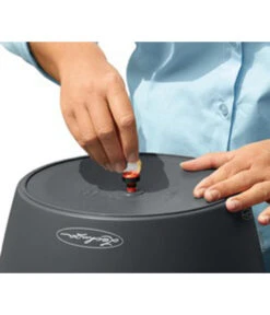 LECHUZA® CLASSICO Color, All-in-One-Set -Haus Pflanzen Welt 4309720 PR MO 011 ClassicoColorSchiefergrauMitSchraubeLechuza