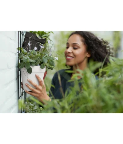 Elho Metall-Wandgitter Für Töpfe Loft Urban Green Wall Gestell, Ca. B47,3/H59/T1,5 Cm, Schwarz -Haus Pflanzen Welt 4315917 4315677 WE MO 008 elhoMetallWandgitterWandhaengetopf