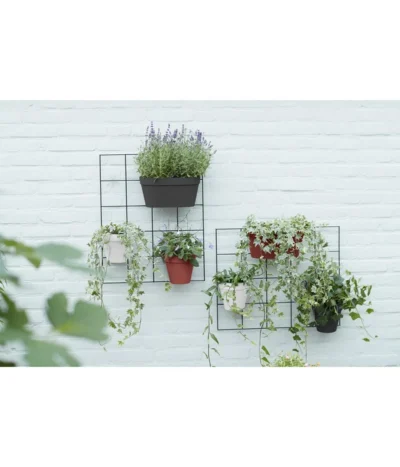 Elho Metall-Wandgitter Für Töpfe Loft Urban Green Wall Gestell, Ca. B47,3/H59/T1,5 Cm, Schwarz -Haus Pflanzen Welt 4315917 WE MO 007 elhoMetallWandgitterfuerToepfeBlumentopfurbangardening
