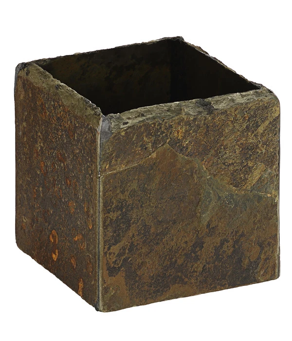 Dehner Schiefer-Übertopf Cubi, Eckig 3 Dehner Schiefer-Übertopf Cubi, Eckig
