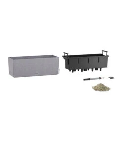 LECHUZA® Kunststoff-Kasten Balconera Stone 17 LECHUZA® Kunststoff-Kasten Balconera Stone -Haus Pflanzen Welt 4318606 WE DE 001 LechuzaKunststoffBalkonkastenBalconeraStonePflanzkastenBlumenkasten