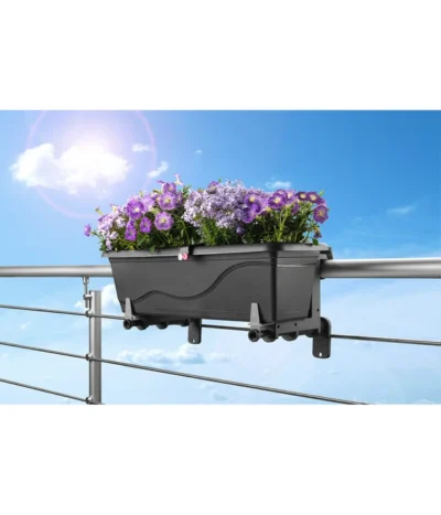 Dehner Kunststoff-Blumenkastenhalter, Anthrazit 7 Dehner Kunststoff-Blumenkastenhalter, Anthrazit -Haus Pflanzen Welt 4320792 WE MO 002 DehnerKunststoffBlumenkastenhalterBalkonkastenhalter