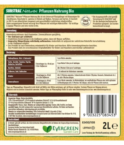 Substral® Naturen® Pflanzen Nahrung, 2 L 5 Substral® Naturen® Pflanzen Nahrung, 2 L -Haus Pflanzen Welt 4342952 WE DE 001 SubstralPflanzenNahrungBio2l