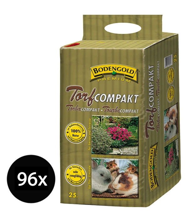 Ziegler Bodengold Torf Compakt, 96 X 25 Liter 3 Ziegler Bodengold Torf Compakt, 96 X 25 Liter