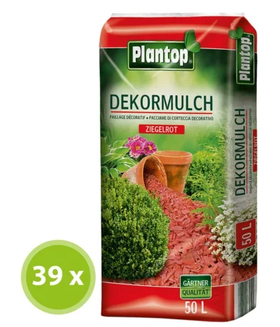 Ziegler Plantop Dekormulch Ziegelrot, 39 X 50 Liter