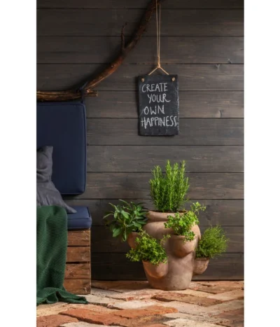 Dehner Terrakotta-Erdbeer- Und Kräutertopf, Antik-terrakotta, Ca. Ø40/H36 Cm -Haus Pflanzen Welt 4399028 WE MO 002 TerrakottaErdbeerundKraeutertopf