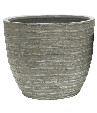 Dehner Leichtbeton-Topf Prunus, Graubraun