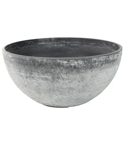 Dehner Kunststoff-Schale Nova, Konisch, Grau, Ca. Ø25/H12 Cm