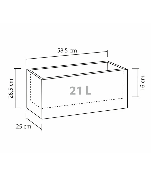 Scheurich Kunststoff-Kasten C-Cube Long, Rechteckig 5 Scheurich Kunststoff-Kasten C-Cube Long, Rechteckig – Bild 3