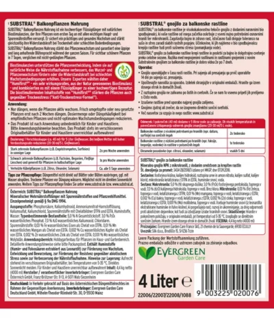 Substral® Für Balkonpflanzen, 4 Liter -Haus Pflanzen Welt 465542 WE DE 001 SubstralBalkonpflanzenNahrung4L