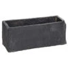 Dehner Zement-Jardiniere Slate, Rechteckig, Grau -Haus Pflanzen Welt 5056221 WE FS 001 SlateSandZementPflanzgefaessBlumenkastenGrau18Cm