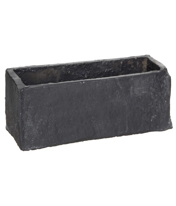 Dehner Zement-Jardiniere Slate, Rechteckig, Grau 3 Dehner Zement-Jardiniere Slate, Rechteckig, Grau