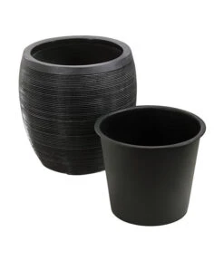 Dehner Polystone-Topf Singapur, Rund, Anthrazit 11 Dehner Polystone-Topf Singapur, Rund, Anthrazit -Haus Pflanzen Welt 5147558 5147566 5147574 WE DE 002 DehnerPolystonePflanztopfBlumentopf