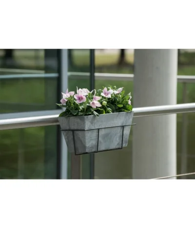 Artstone Kunststoff Blumenkasten Ella -Haus Pflanzen Welt 5160486 WE MO 001 KunststoffKastenEllagrau