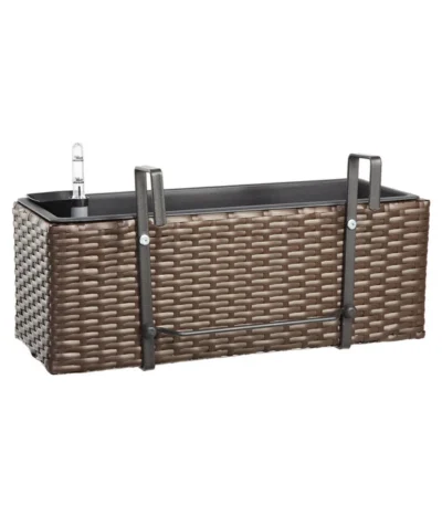 Dehner Kunststoff-Balkonkasten Florenz, Braun -Haus Pflanzen Welt 5337845 BildD 001 PolyrattanBlumenkastenFlorenzKastenFlorenz50X19x20cm