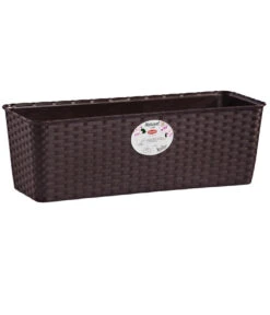 Stefanplast Kunststoff-Kasten Minneapolis, Rechteckig, Dunkelbraun