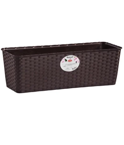 Stefanplast Kunststoff-Kasten Minneapolis, Rechteckig, Dunkelbraun
