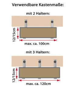 Universal-Blumenkastenhalter, Aluminium 11 Universal-Blumenkastenhalter, Aluminium -Haus Pflanzen Welt 5356266 WE DE 003 UniversalBlumenkastenhalter