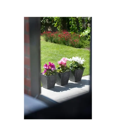 Artstone Kunststoff-Topf Ella -Haus Pflanzen Welt 5369905 WE MO 004 ArtstoneKunststoffBlumentopfEllaeckig