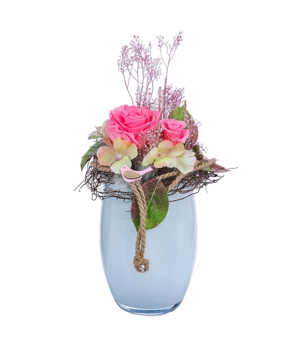 Dehner Arrangement Mit Longlife-Rose Finn, Rosa, Ca. Ø19/H39 Cm 3 Dehner Arrangement Mit Longlife-Rose Finn, Rosa, Ca. Ø19/H39 Cm