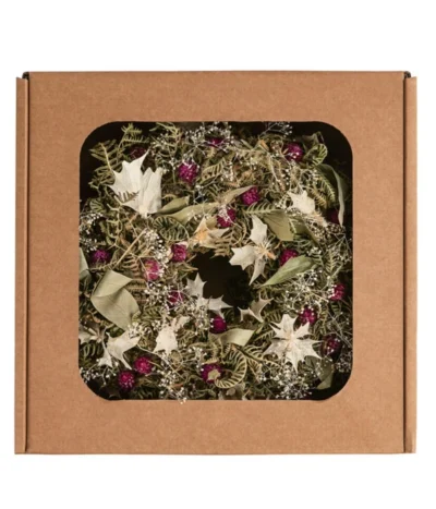 Dehner Kranz Joyful In Schachtel, Ca. Ø35 Cm -Haus Pflanzen Welt 6031975 WE FS 002 KranzJoyfullGomphrena35cm