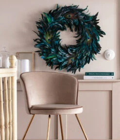 Dehner Kranz Peacock, Ca. Ø65 Cm -Haus Pflanzen Welt 6031983 WE MO 001 KranzFeatherPeacock