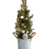 Geschmückter Weihnachtsbaum 'Linus', Mit Lichterkette, Ca. H50 Cm -Haus Pflanzen Welt 6202105 WE FS 001 WeihnachtsbaeumchenLinusBerry16cmLED