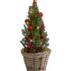 Geschmückter Weihnachtsbaum Kubu, Mit Lichterkette, Ca. H50 Cm -Haus Pflanzen Welt 6202113 WE FS 001 WeihnachtsbaeumchenKubu25cmLED