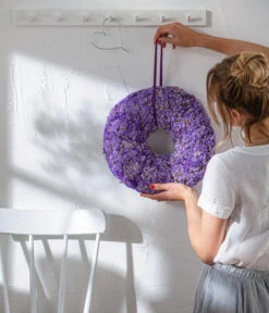 Dehner Kranz Statice, Lila, Ca. Ø40 Cm 5 Dehner Kranz Statice, Lila, Ca. Ø40 Cm -Haus Pflanzen Welt 62738902 WE MO 001 KranzStaticeLila40cm