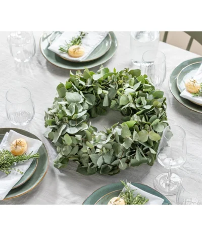 Dehner Kranz Eukalyptus, Grün, Ca. Ø40 Cm -Haus Pflanzen Welt 6279830 WE MO 001 KranzEukalyptus