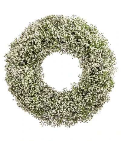 Dehner Kranz Schleierkraut, Weiß, Ca. Ø36 Cm