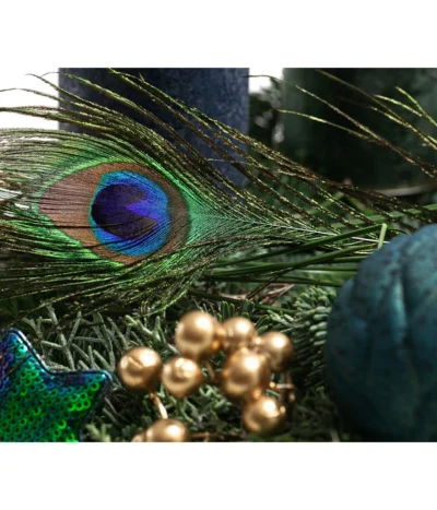 Adventsgesteck Peacock, Ca. B30/H22/T20 Cm -Haus Pflanzen Welt 6424469 6424477 6424485 6424493 WE DE 001 PeacockAdvent2022
