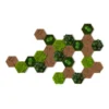 StyleGREEN Bilder-Set Aus Moos Und Kork, Hexagon, 25-teilig -Haus Pflanzen Welt 6429849 WE FS 001 HexagonSet25er