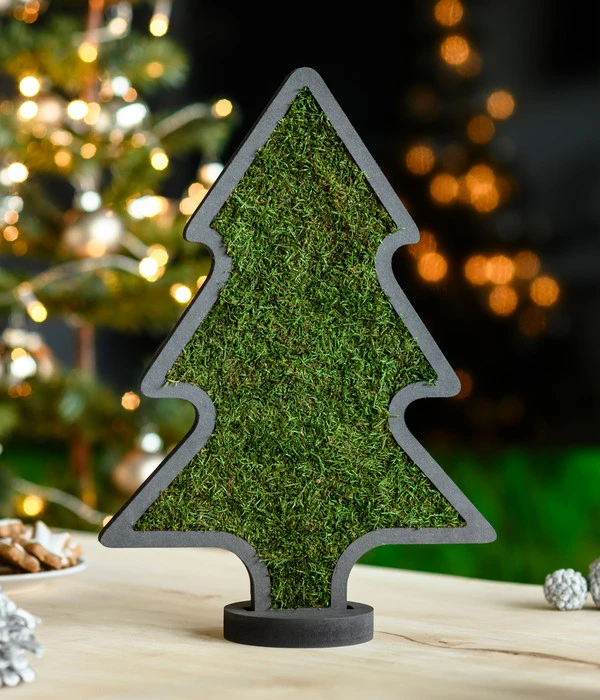 StyleGREEN Weihnachtsbaum Aus Waldmoos, Ca. B27/H37/T2 Cm 4 StyleGREEN Weihnachtsbaum Aus Waldmoos, Ca. B27/H37/T2 Cm – Bild 2
