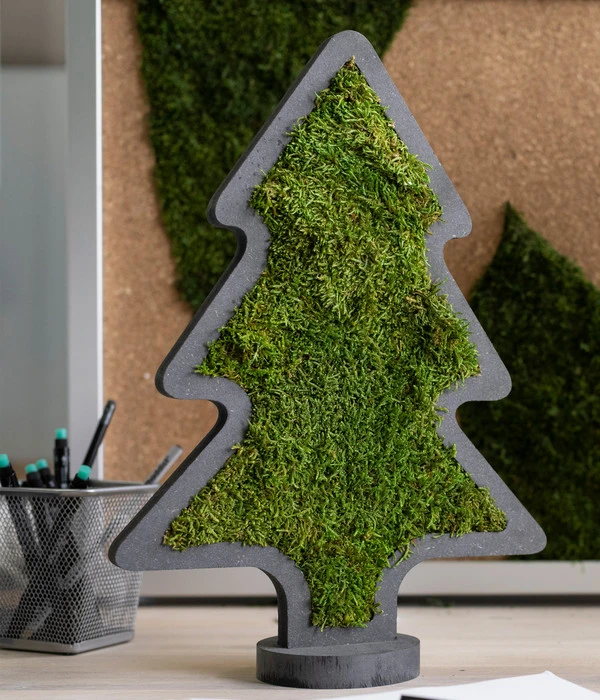 StyleGREEN Weihnachtsbaum Aus Waldmoos, Ca. B27/H37/T2 Cm 5 StyleGREEN Weihnachtsbaum Aus Waldmoos, Ca. B27/H37/T2 Cm – Bild 3