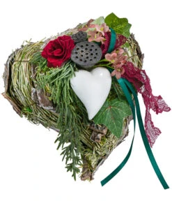 Grabgesteck Bristol, Herzförmig, Ca. B17/H12/T21 Cm