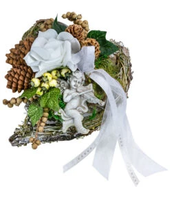 Grabgesteck Perth, Herzförmig, Ca. B17/H14/T21 Cm